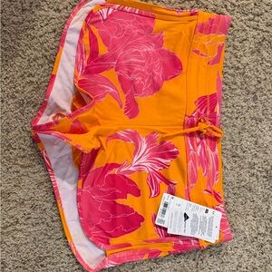 Athleta Orange and Pink Women's Swim Shorts